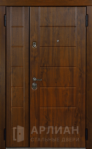 Фото «Дверь двустворчатая с двумя створками входная металлическая №11»